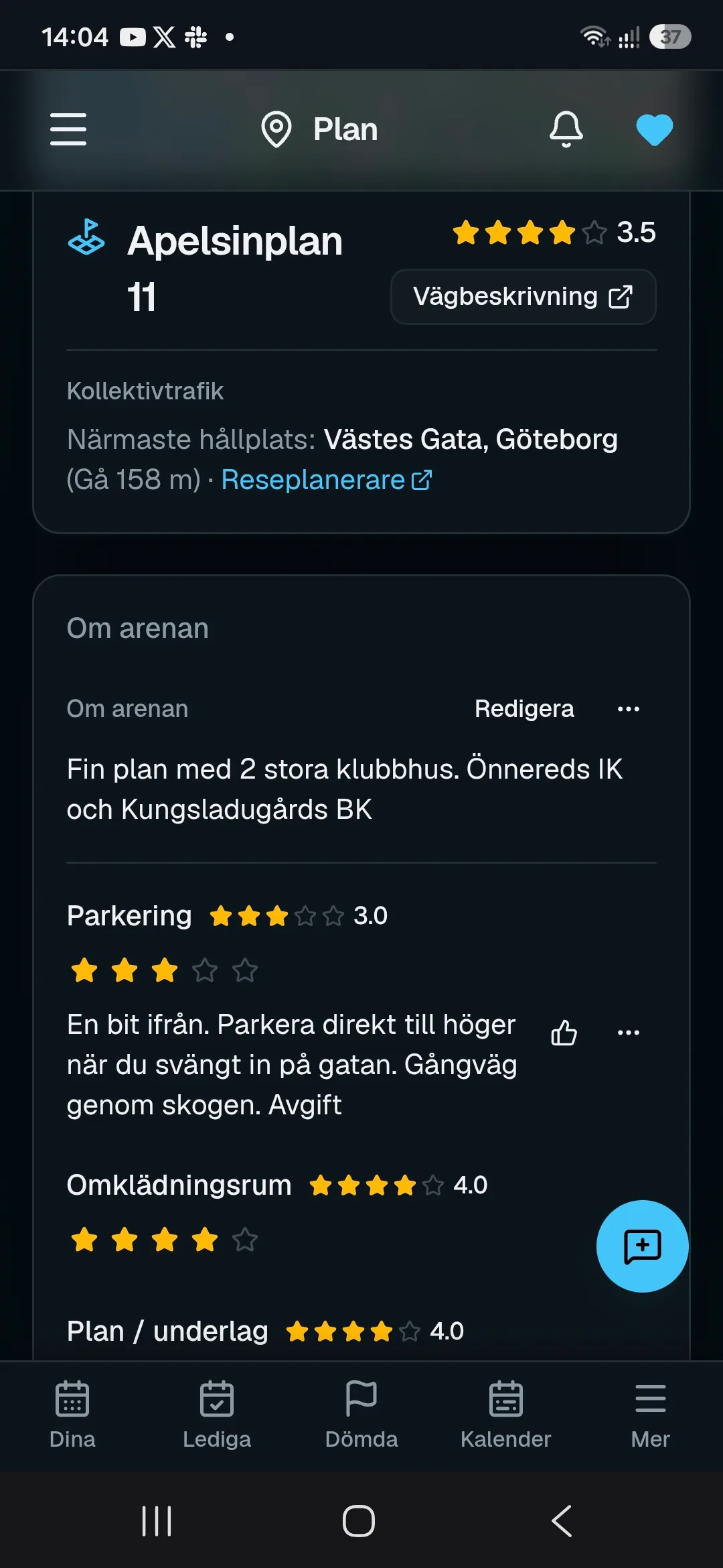 RefBase En lista över alla planer - med nyttig info