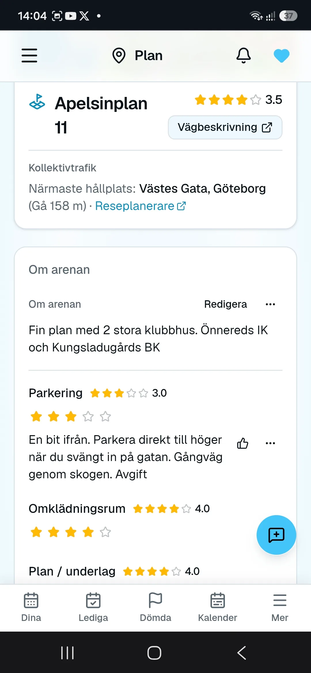 RefBase En lista över alla planer - med nyttig info