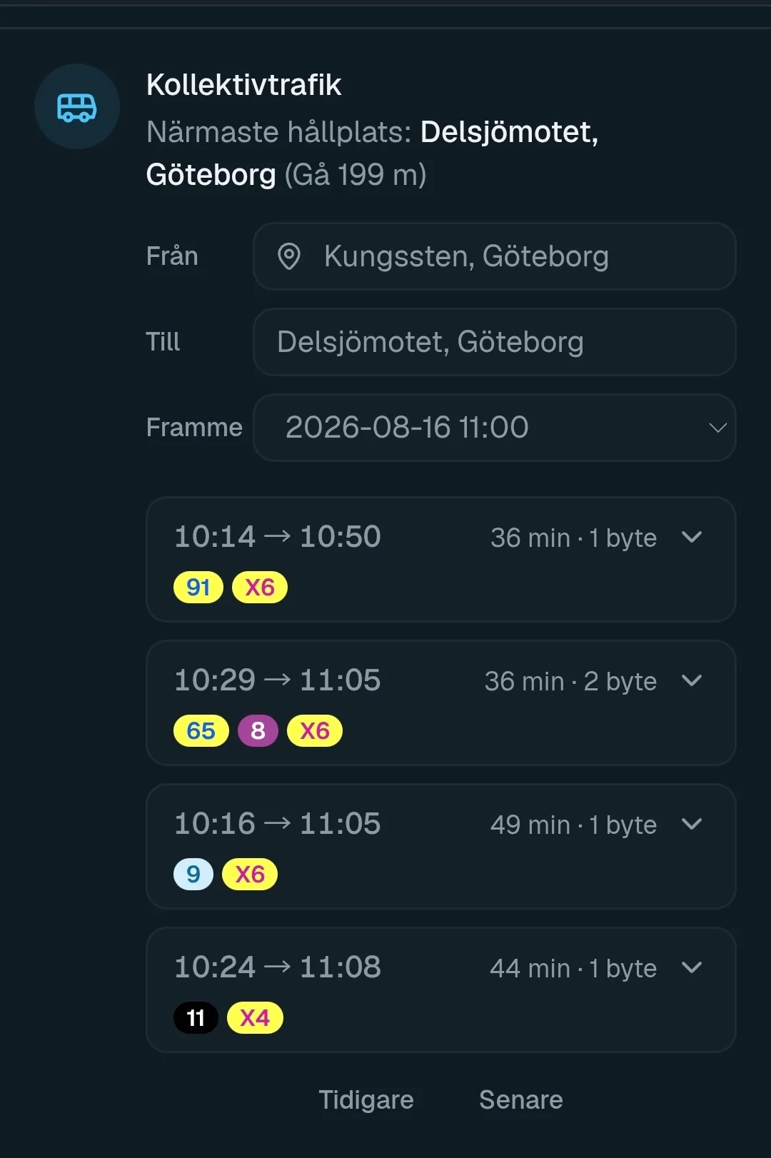 Planera resan till matchen med Västtrafik